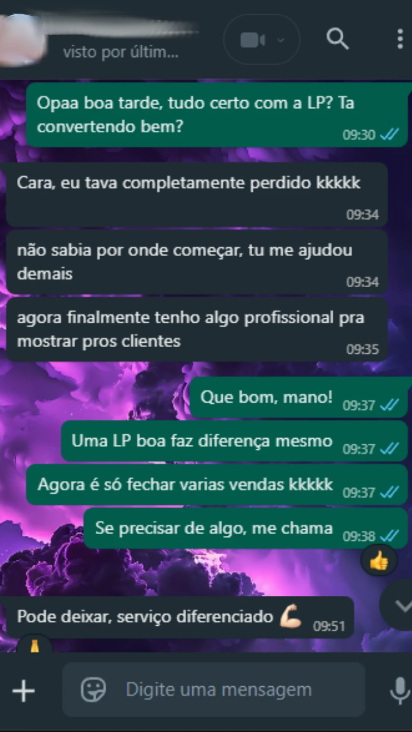 Depoimento de cliente